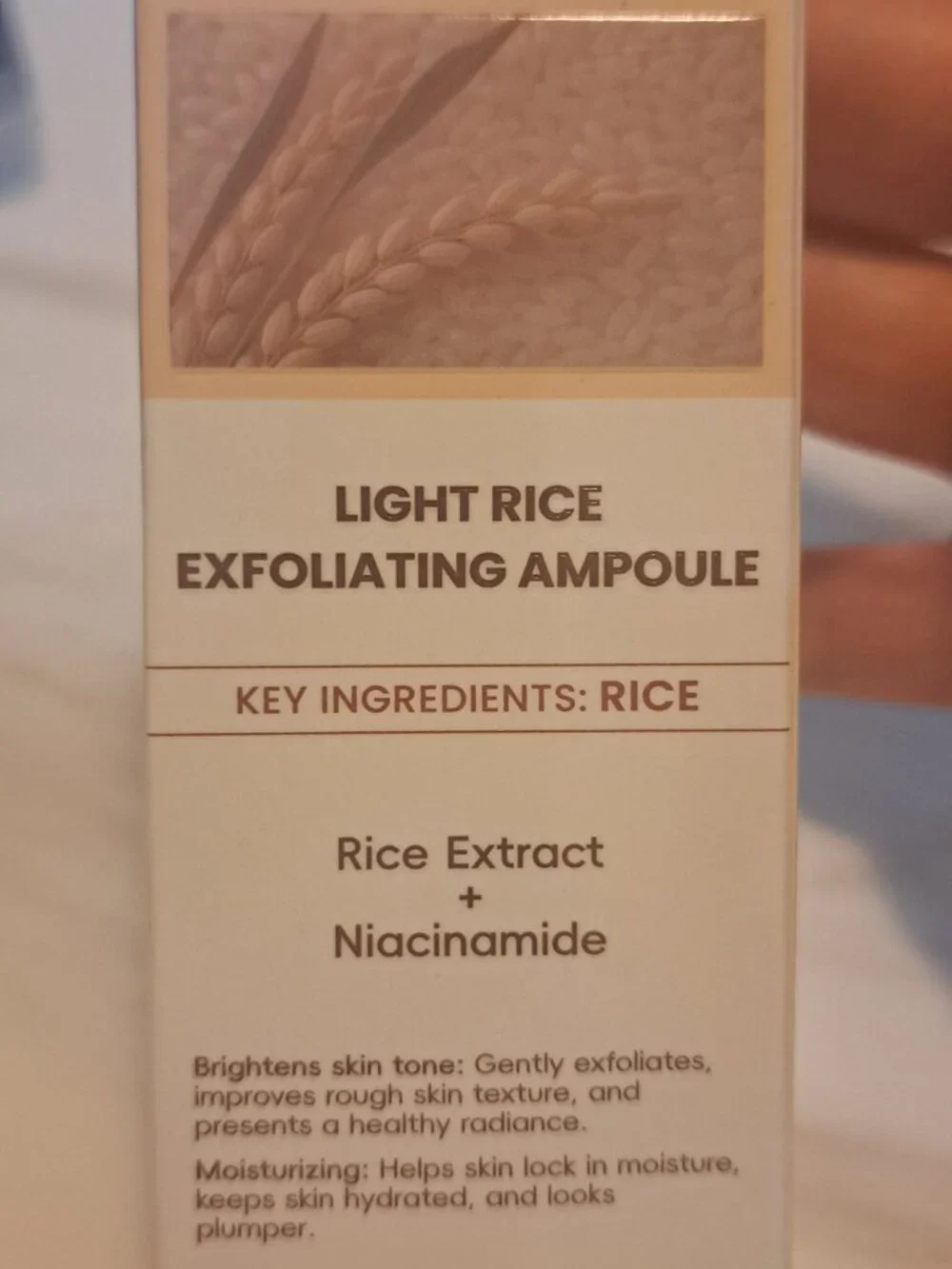 LYNZ PURE LIGHT RICE EXFOLIATING AMPOULE